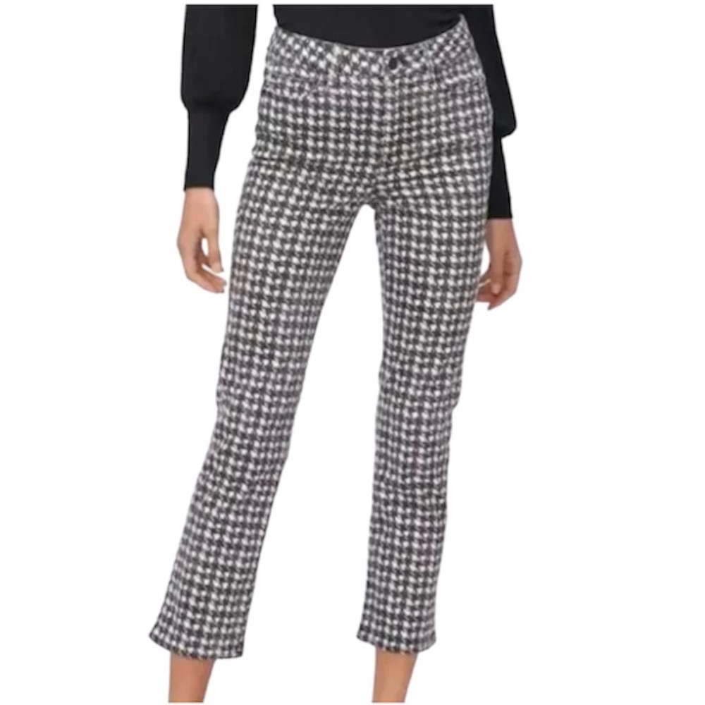 [PAIGE] Cindy Houndstooth Cropped Jeans